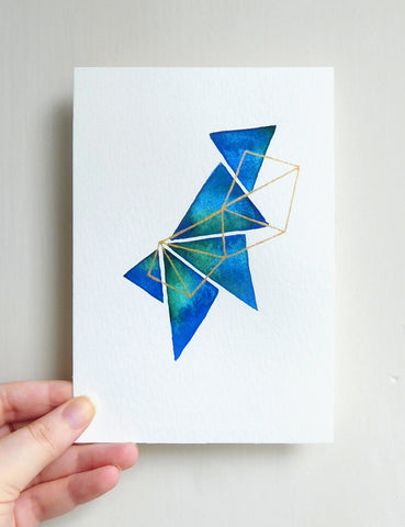 Abstract watercolour painting by London Artist Sophie Connor