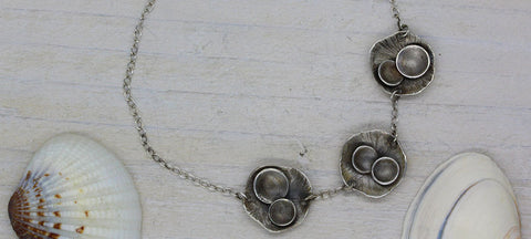 Handmade sea inspired bracelet by Gemma Tremayne Jewellery 