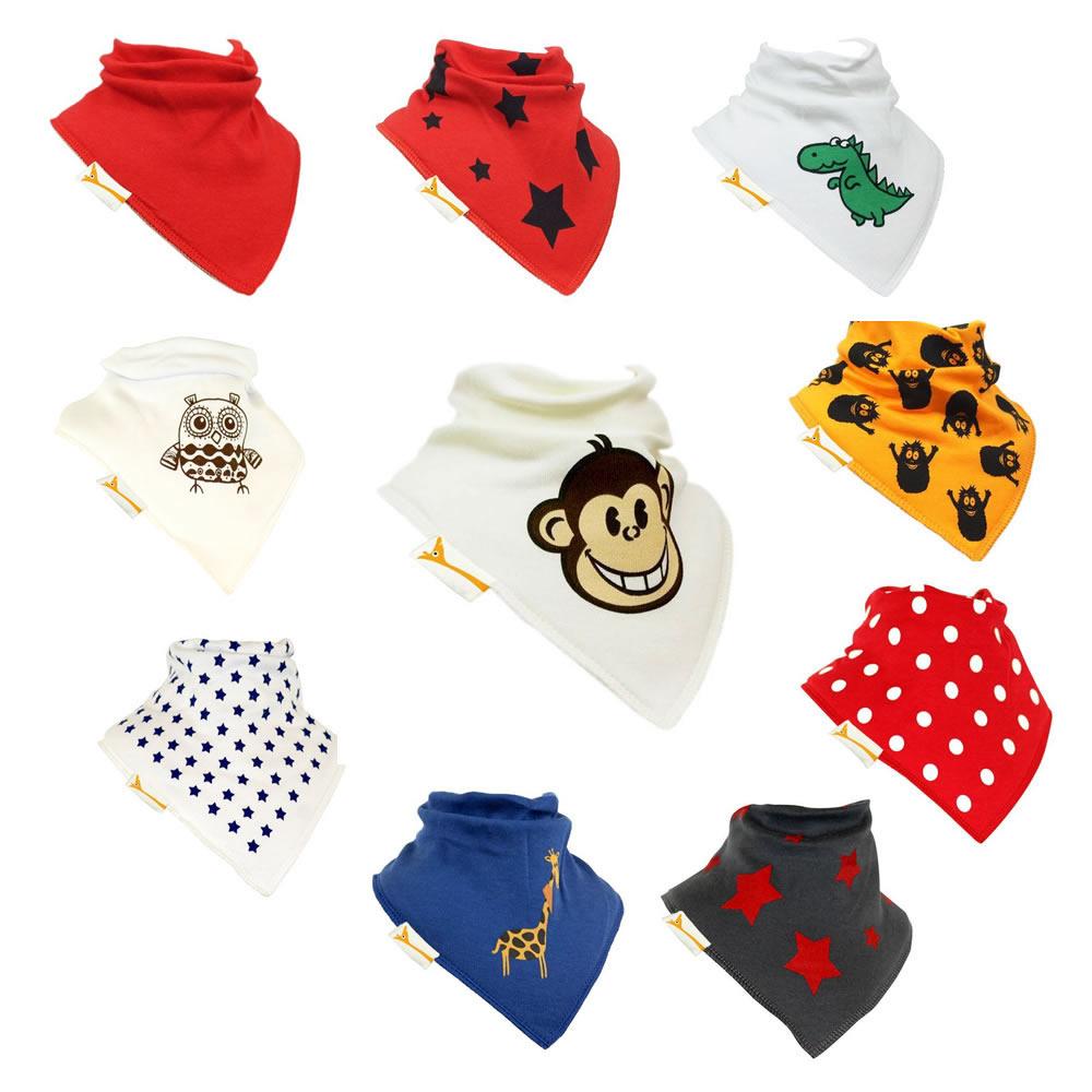 funky giraffe bandana bibs