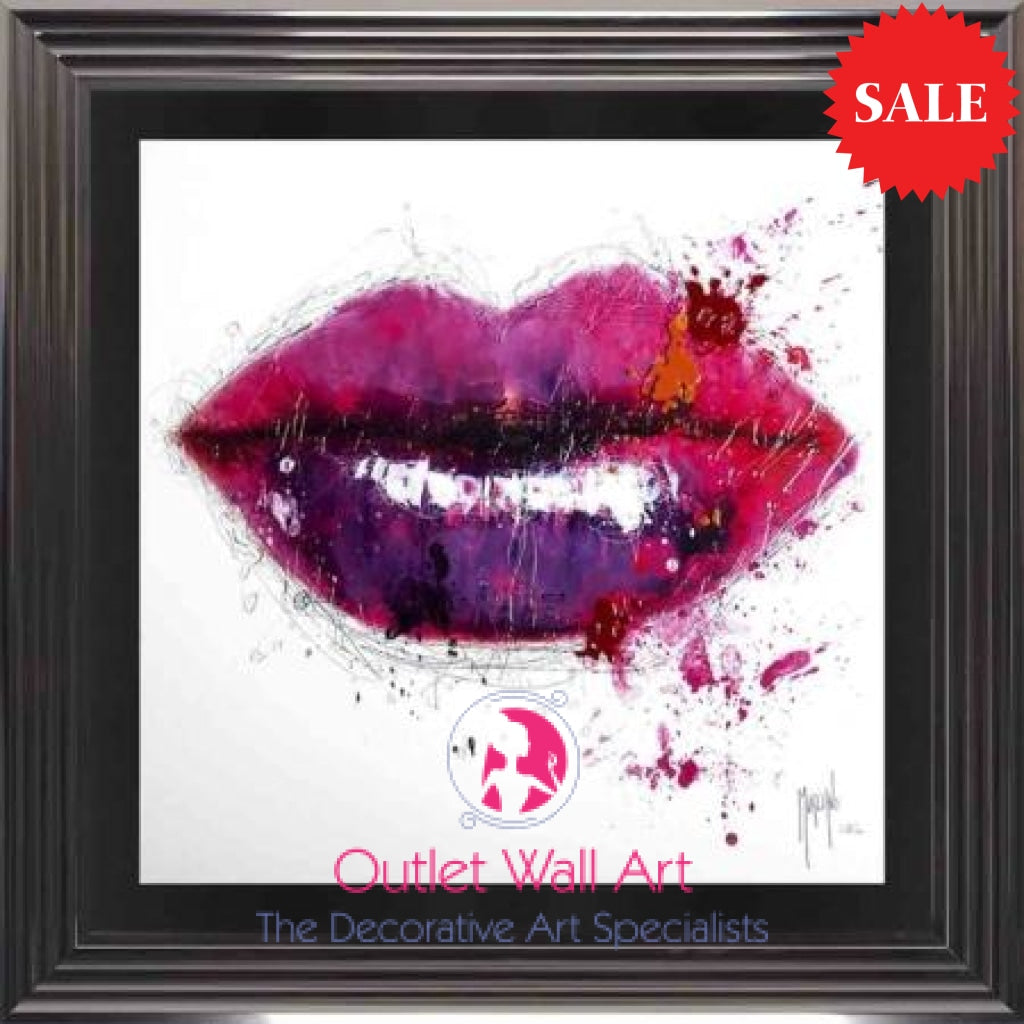 Patrice Murciano Pink Lips Wall Art Outlet Wall Art