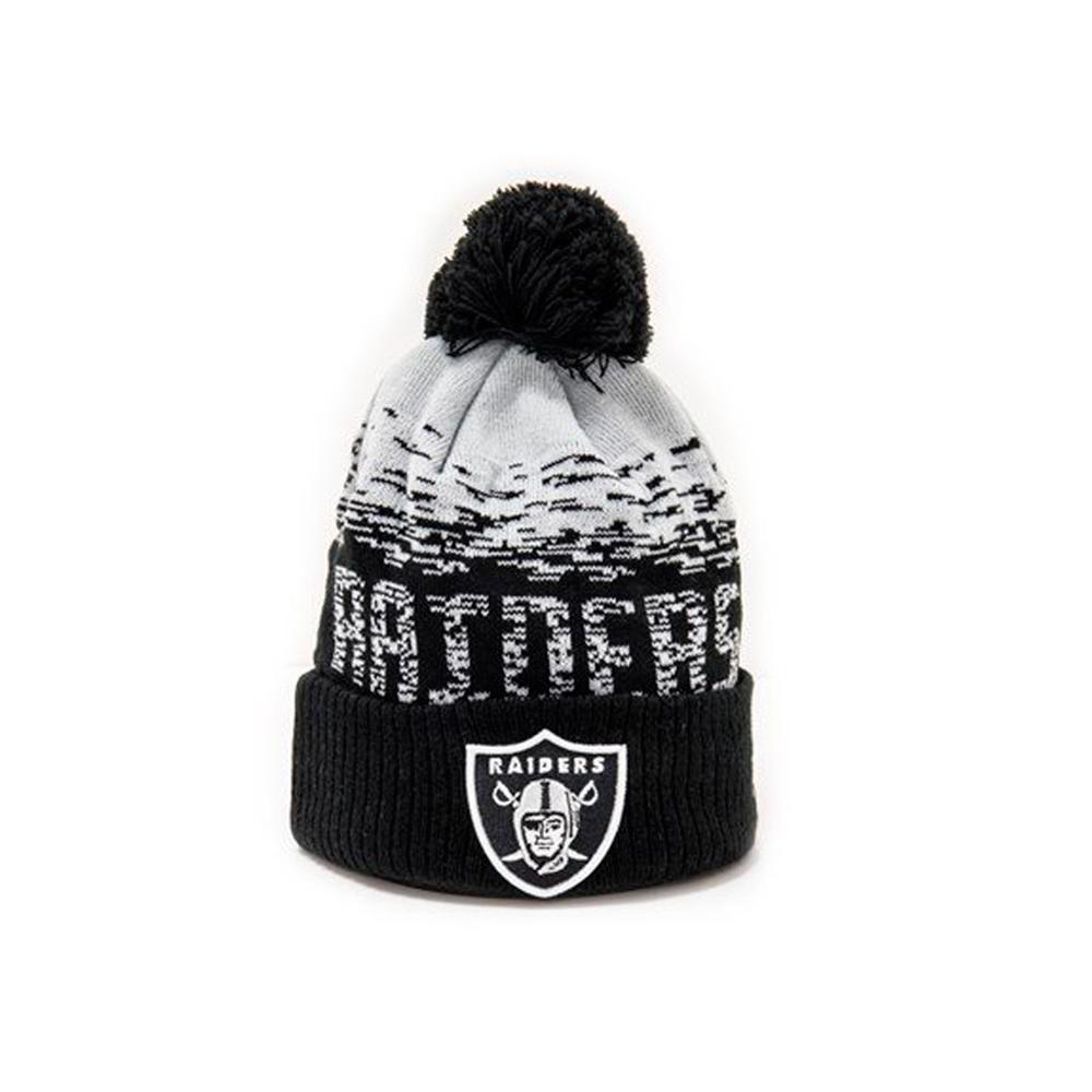 raiders pom beanie