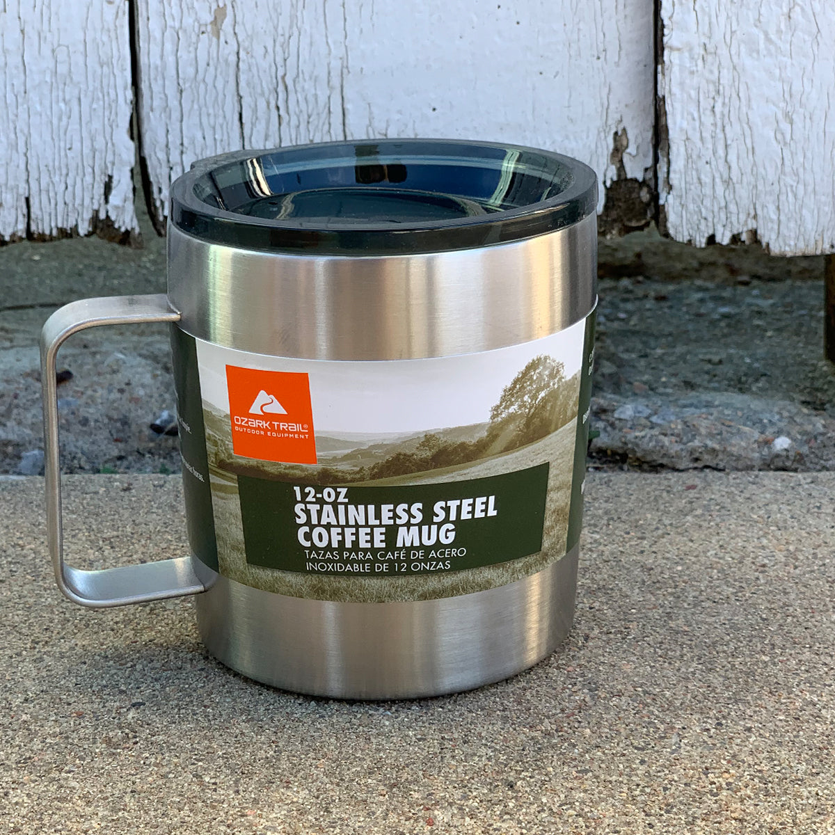 NEW 12oz Stainless Steel Coffee Mug Camping Hiking Insulated Cup Ozark Trail 