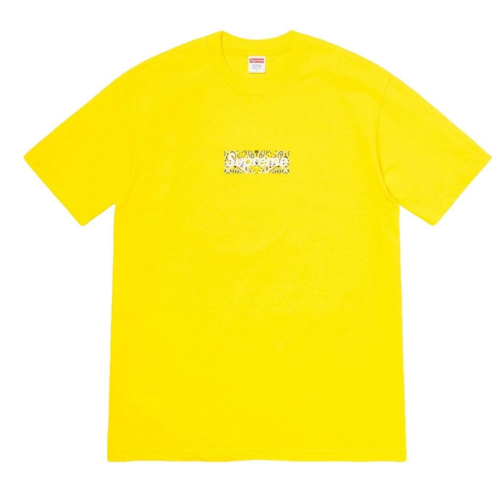 supreme t shirt yellow