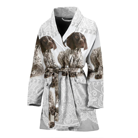 Amazing English Springer Spaniel Dog Print Women's Bath Robe-Free Shipping