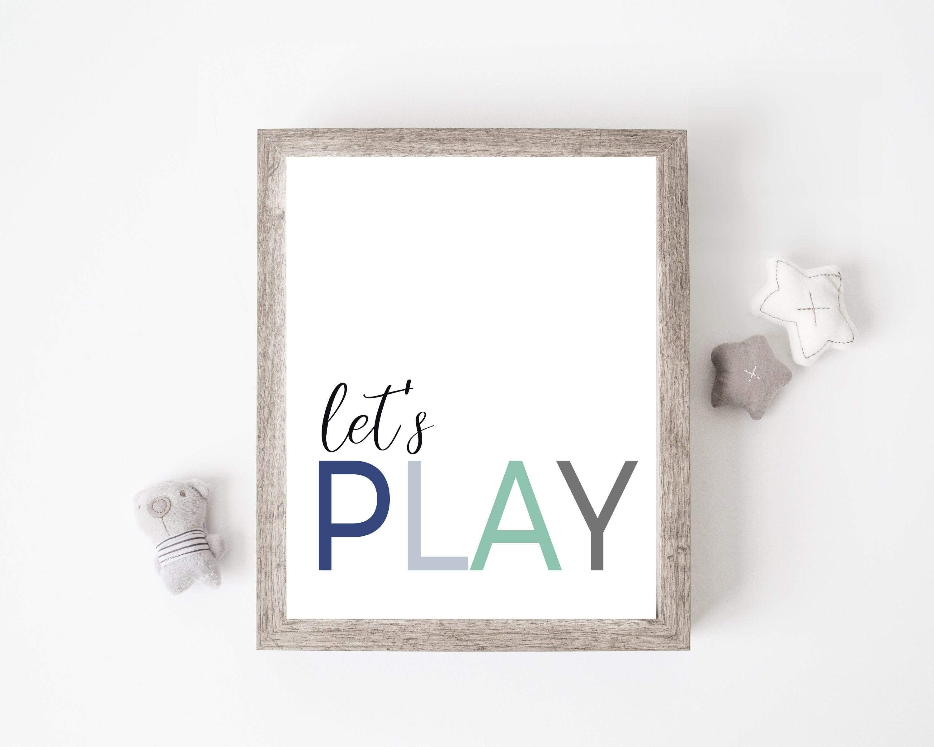 play print - Playroom wall art - Playroom prints Playroom wall – Hop And Pop Kids Art
