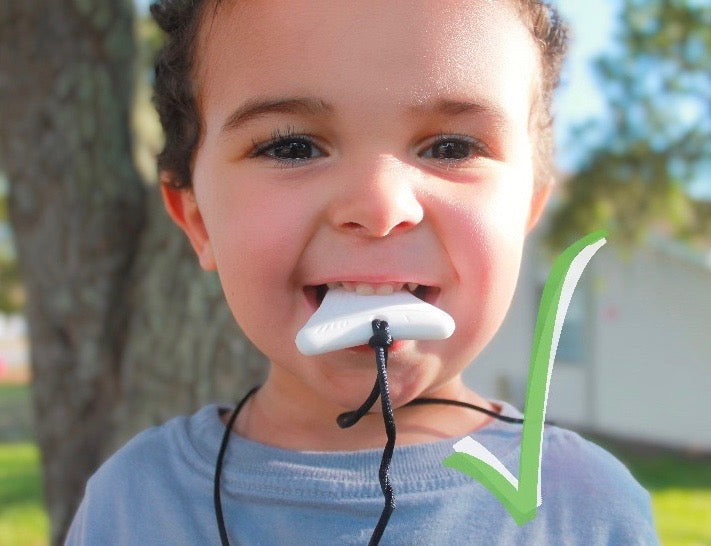 shark tooth chew necklace