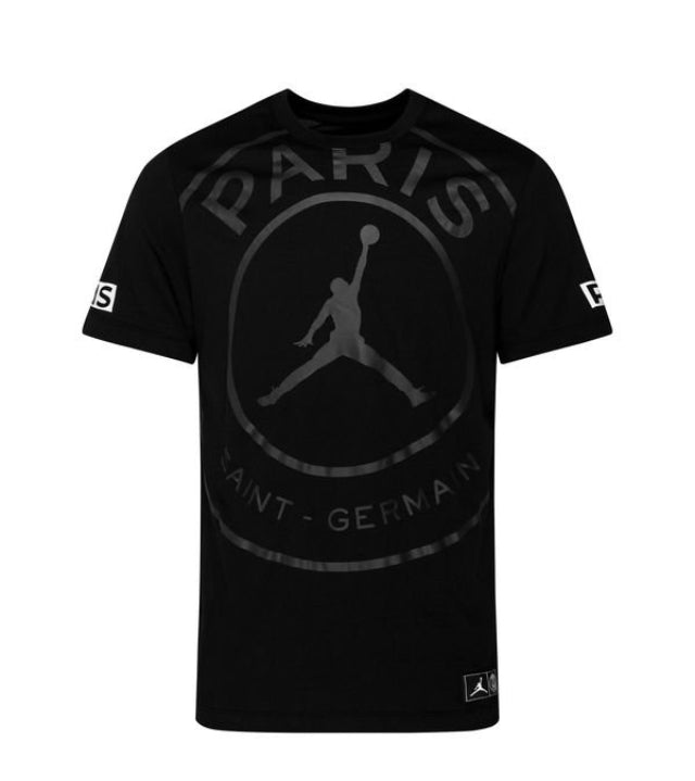 psg black t shirt