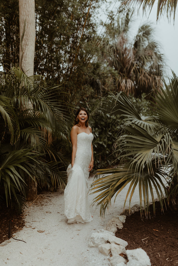 bride on the beach