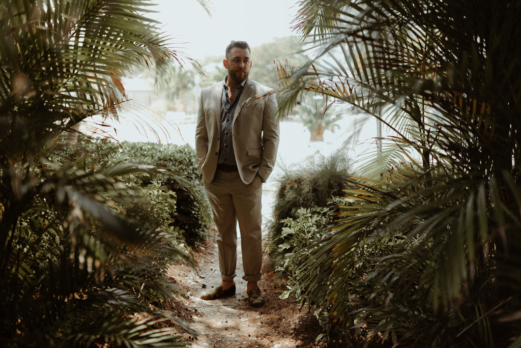 Shane the Groom in kilim shoes