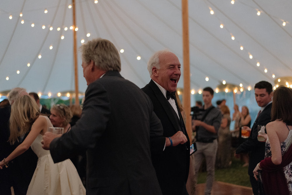 Father of the bride dancing on the dance floor