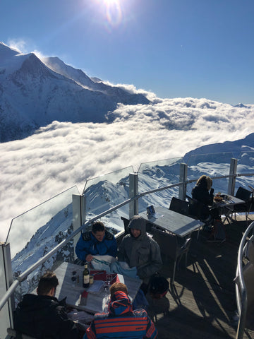 Chamonix lunch view
