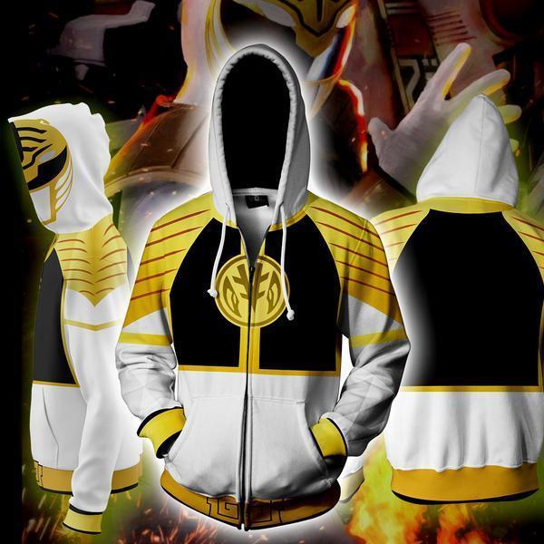 power rangers zip up hoodie