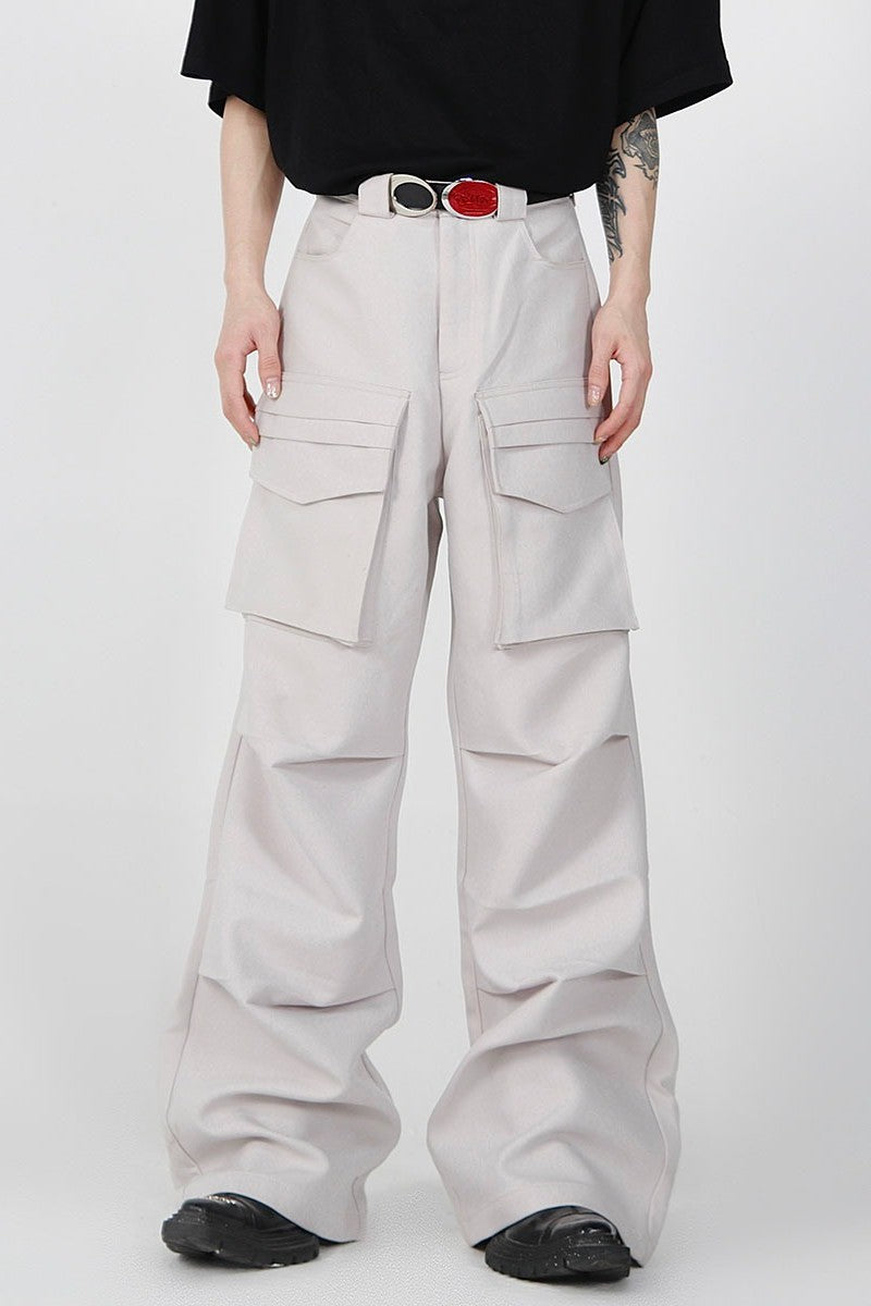 AC Pleated Straight Trousers