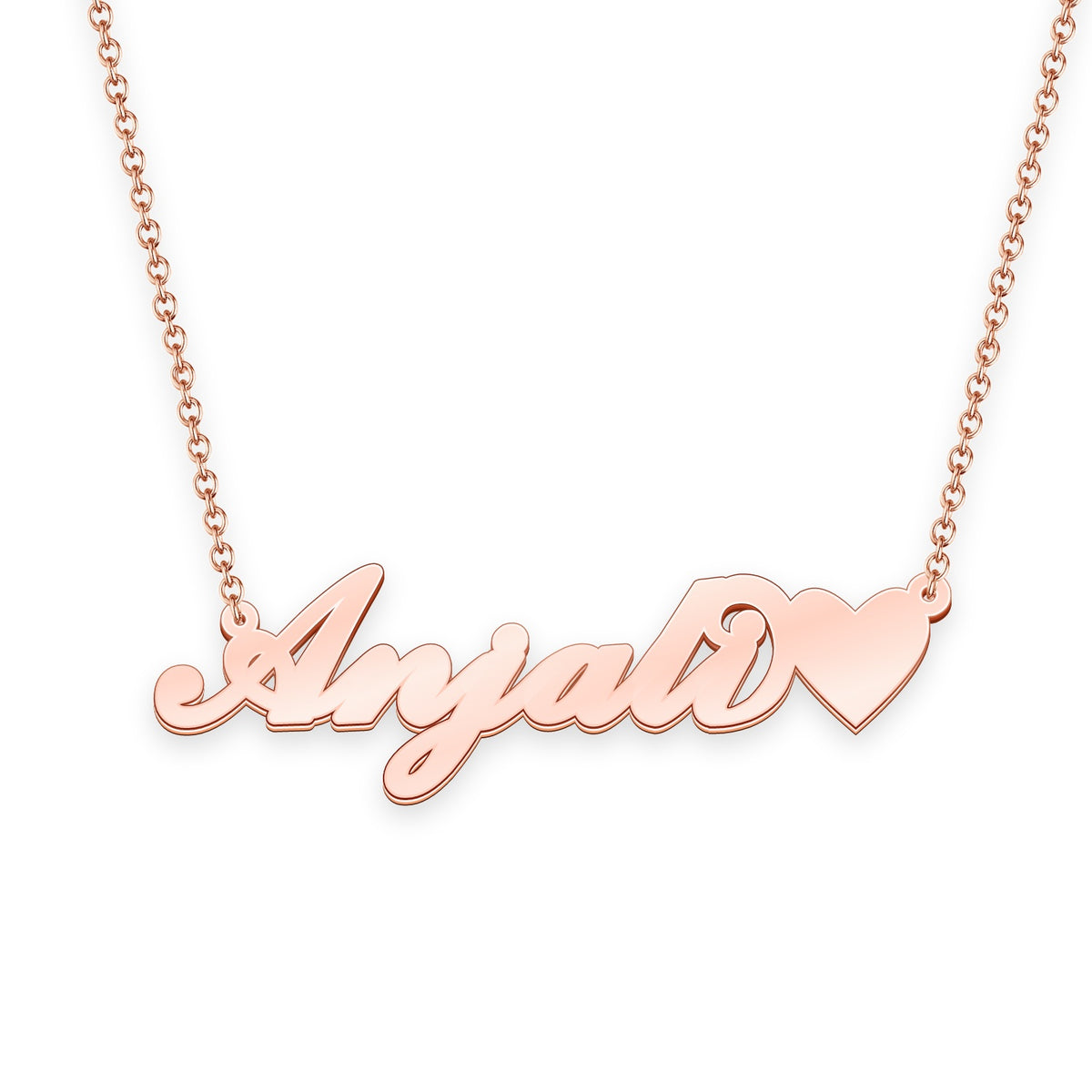 anjali name gold chain design