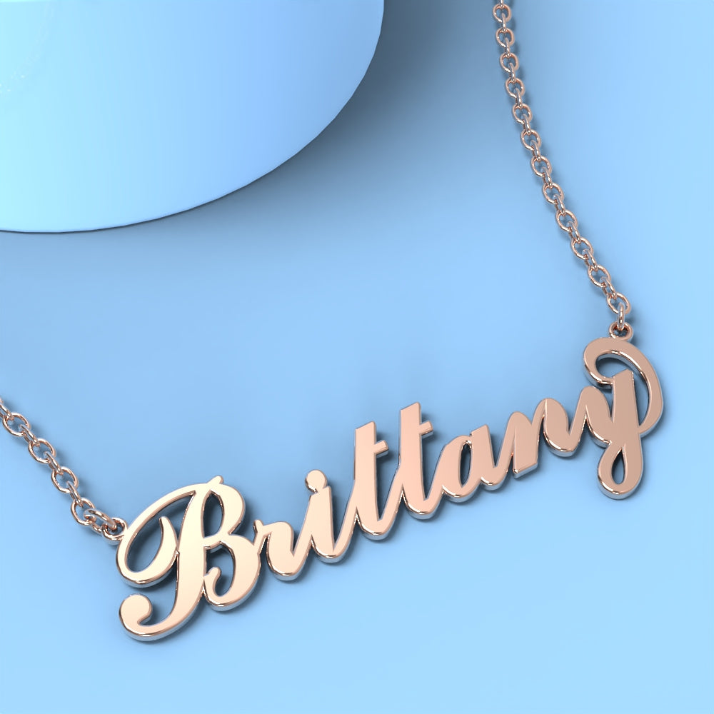 britney name necklace