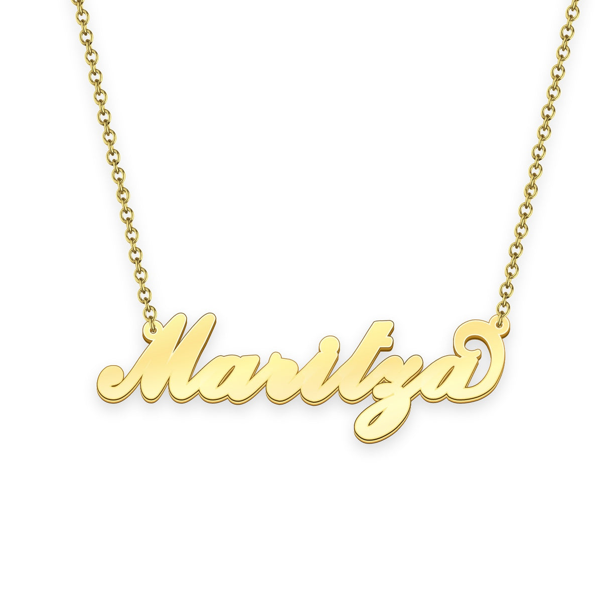 Gifts Necklace Name for Wife to My Maritza Always Remember That Mommy Love You You are Braver Than You Believe for Mom Daughter Jewelry 18K Gold Plated 
