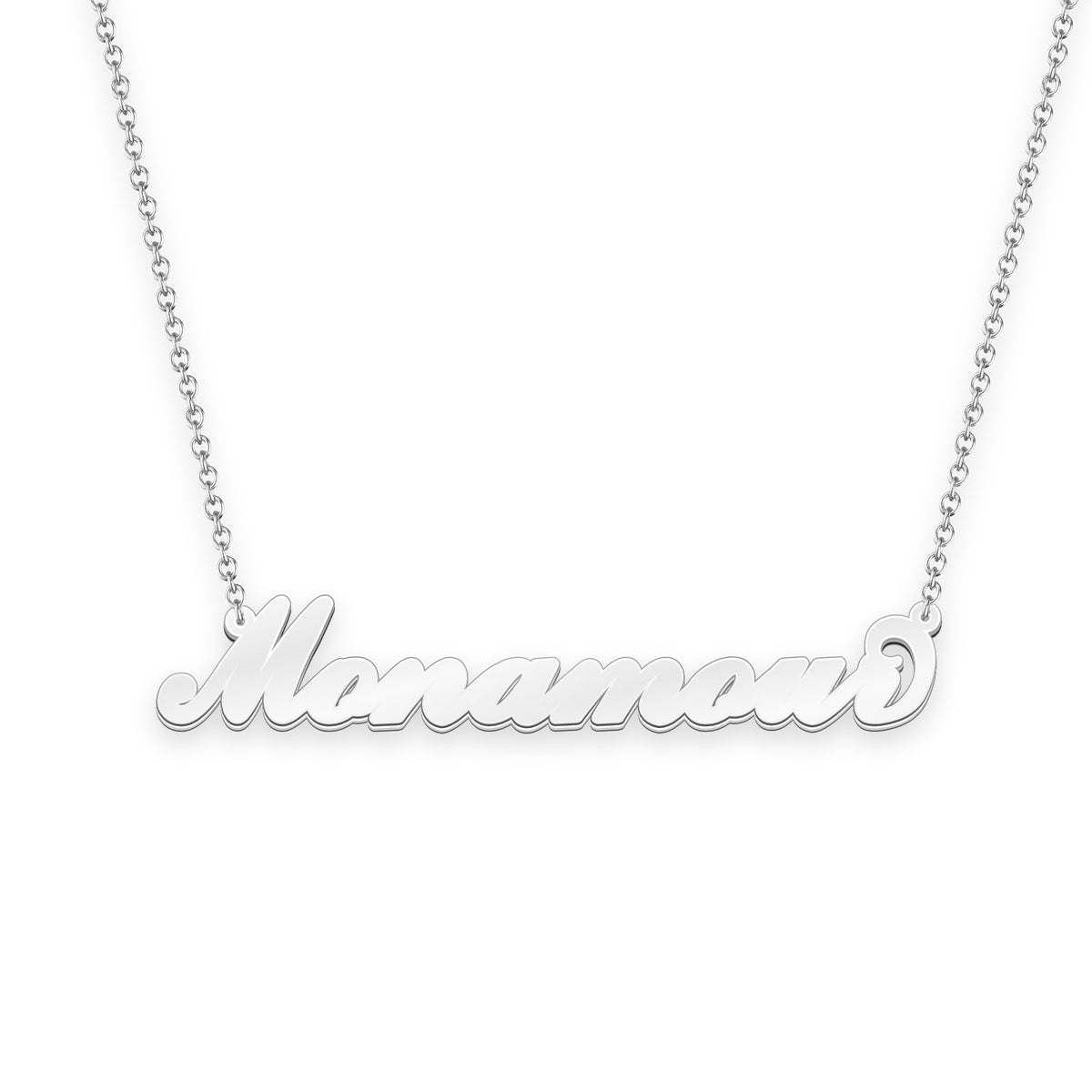 mon amour name necklace