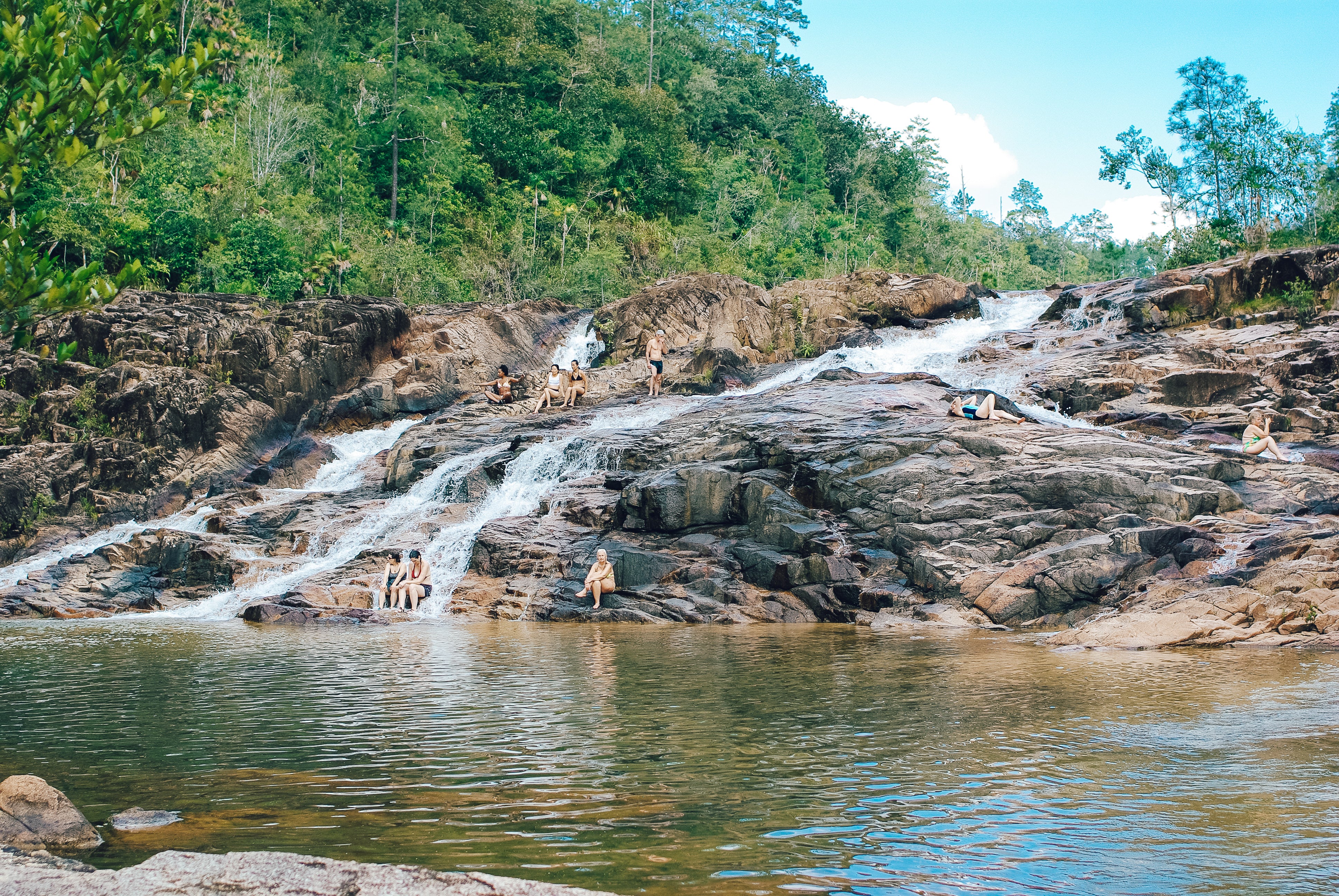 best Belize waterfalls, Five Sisters Falls