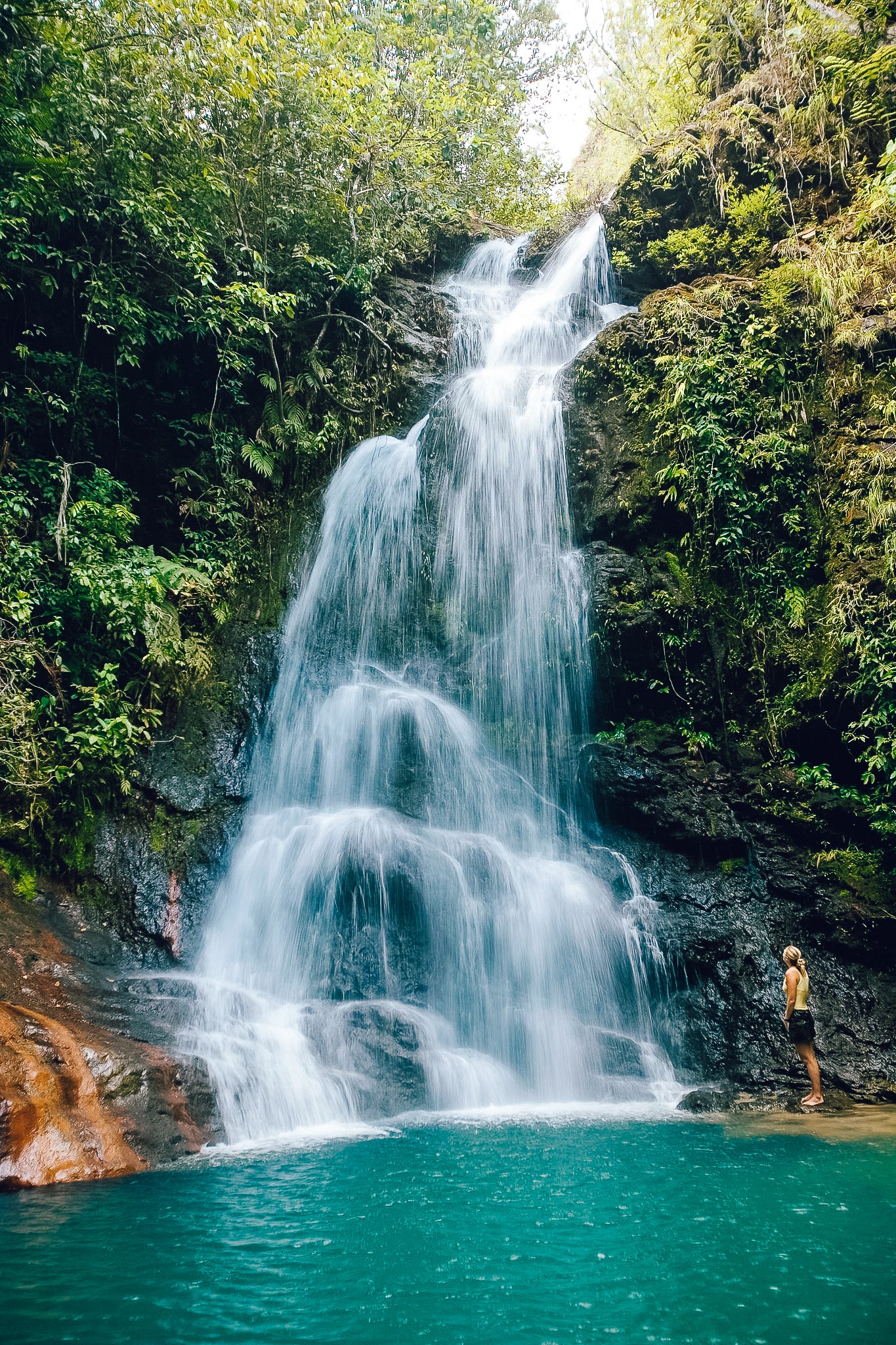 best Belize waterfalls, Tiger Fern Waterfall