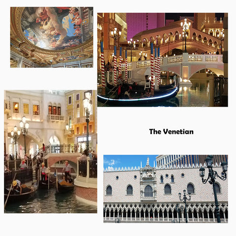 Collage by Jackie Vujcich of the Venetian in Las Vegas featured in a blog post by Jackie Vujcich of Colorado Creations Quilting