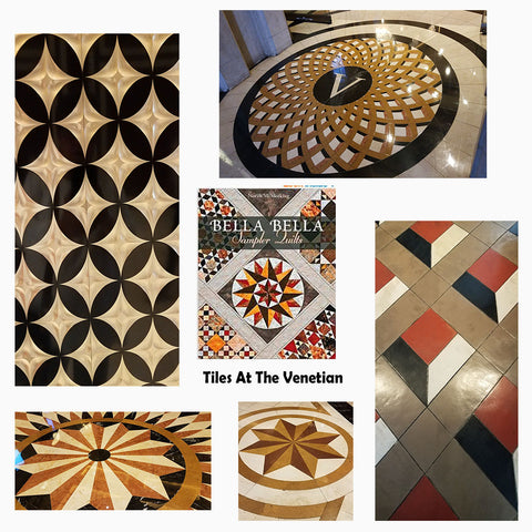 Tiling at the Venetian in Las Vegas featured in a blog post by Jackie Vujcich of Colorado Creations Quilting