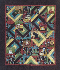 Coffee Cat quilt pattern by Jackie Vujcich for Colorado Creations Quilting