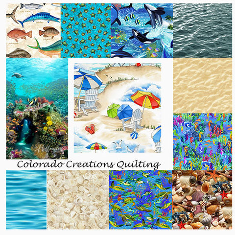 A collage of each images on cotton fabric is available at Colorado Creations Quilting