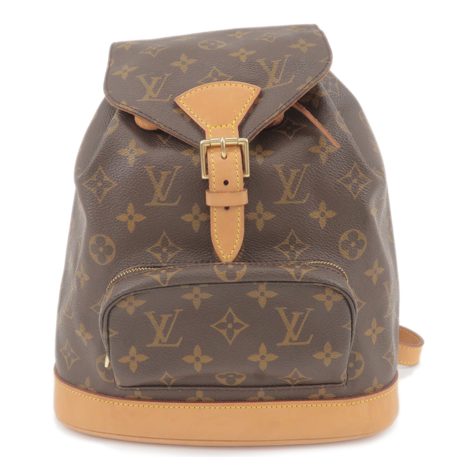 LOUIS VUITTON Lock Me Monogram Canvas Bracelet Brown Size 19