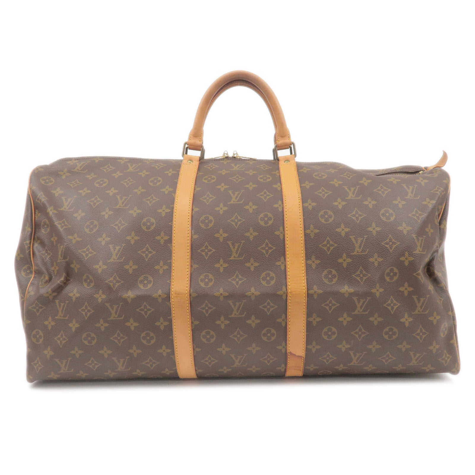 LOUIS VUITTON Epi Leather Black Keepall 60 Boston Bag