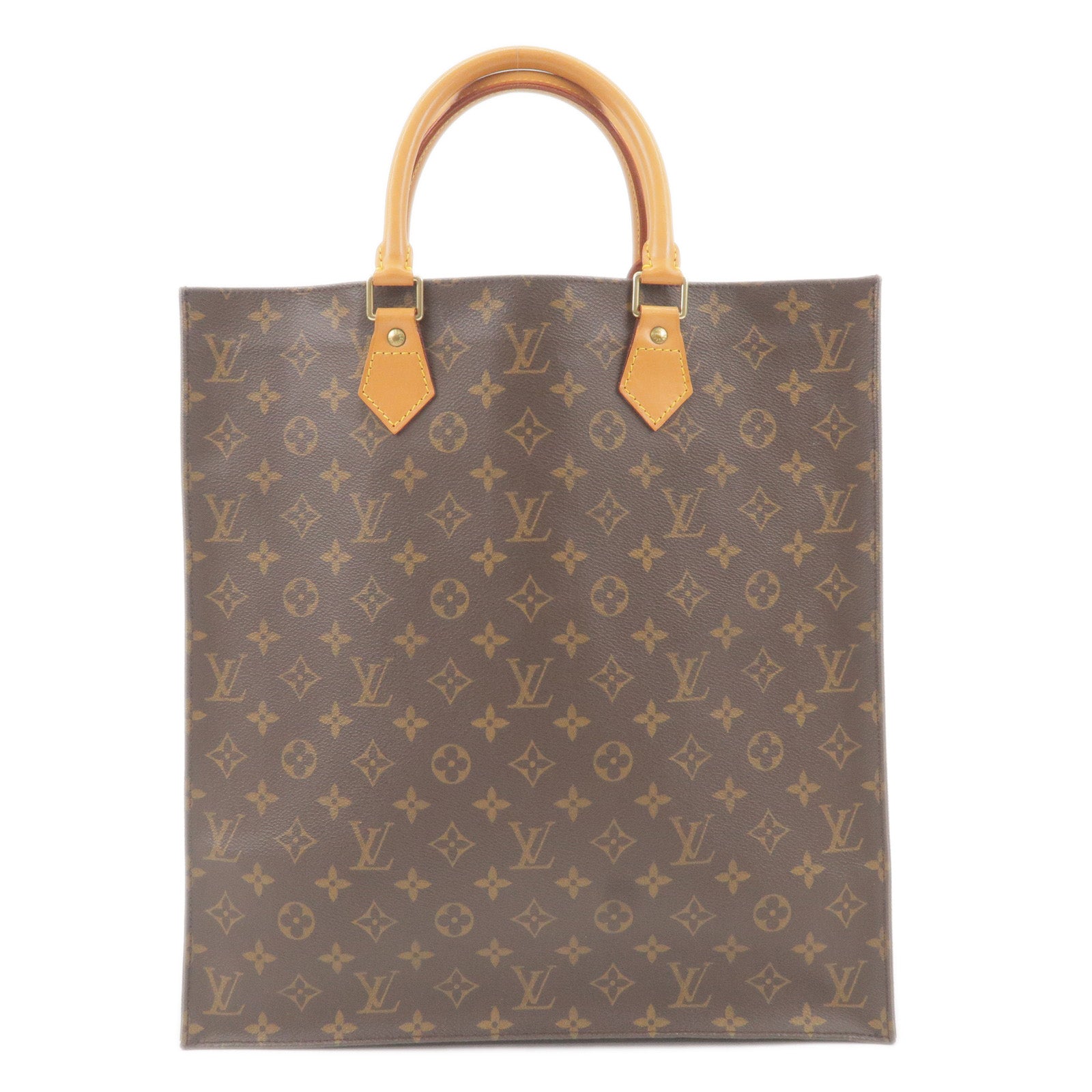 Plat - Sac - Tote - Hand - Bag - Vuitton - Louis Vuitton Monogram