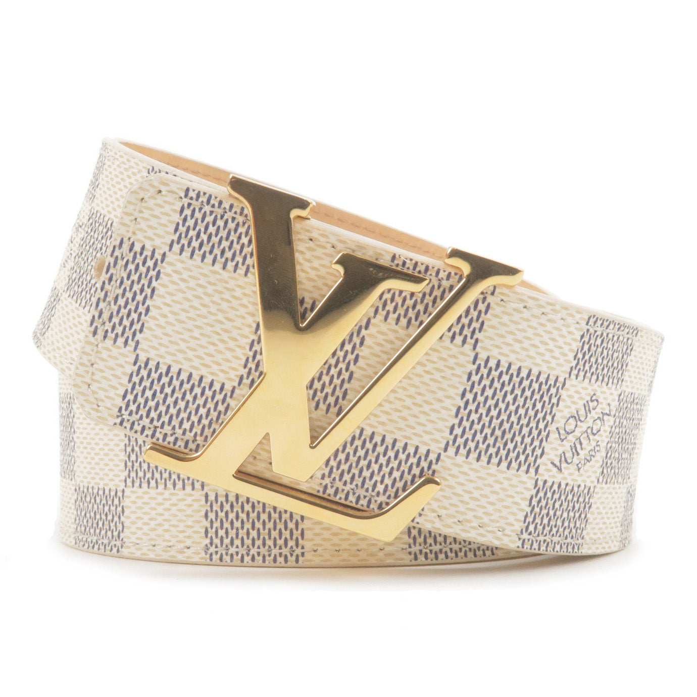 Buy [Used] LOUIS VUITTON Sun Tulle Belt LV Logo Damier Ebene M0212