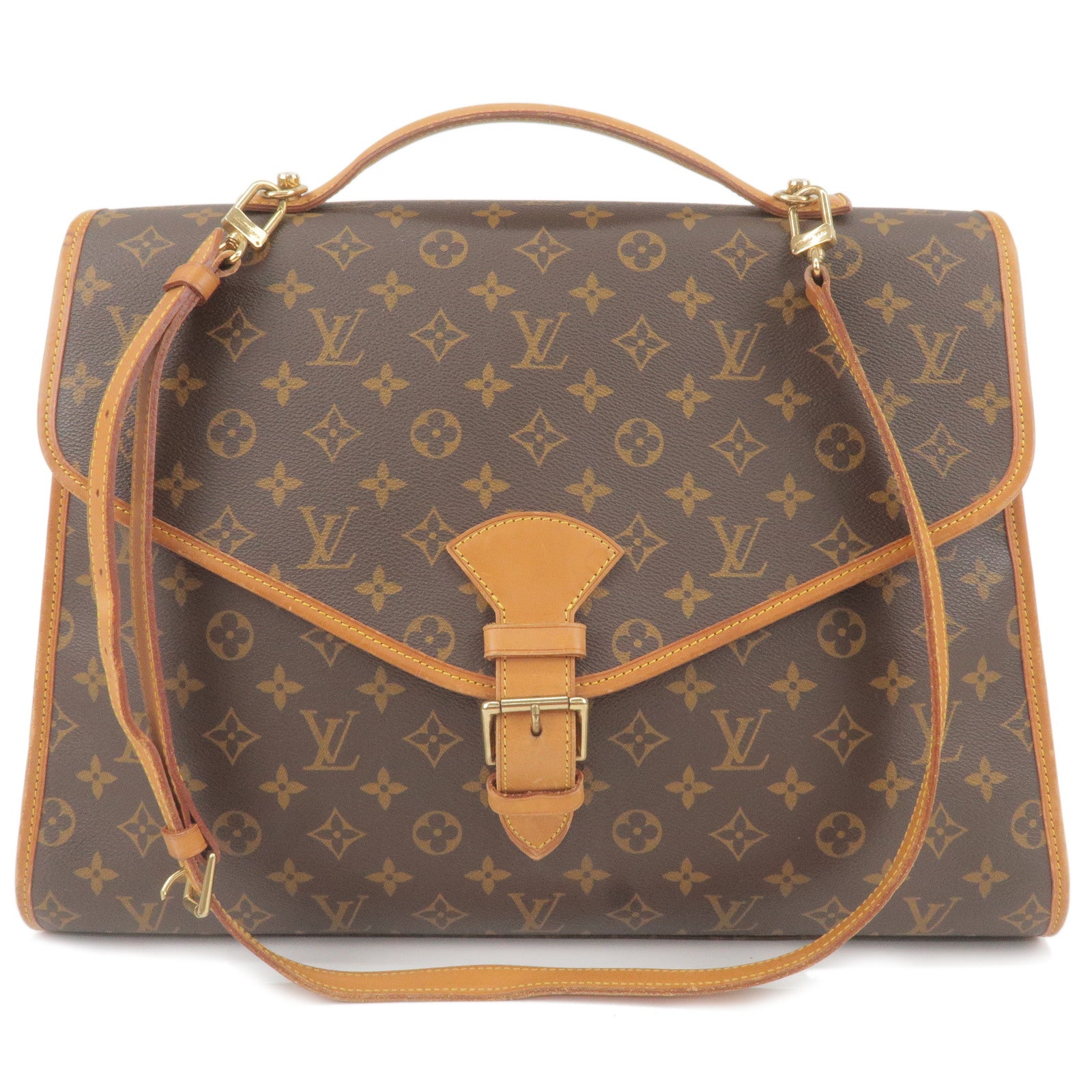 Pre-owned Louis Vuitton 2007 Beverly Mm Shoulder Bag In Brown