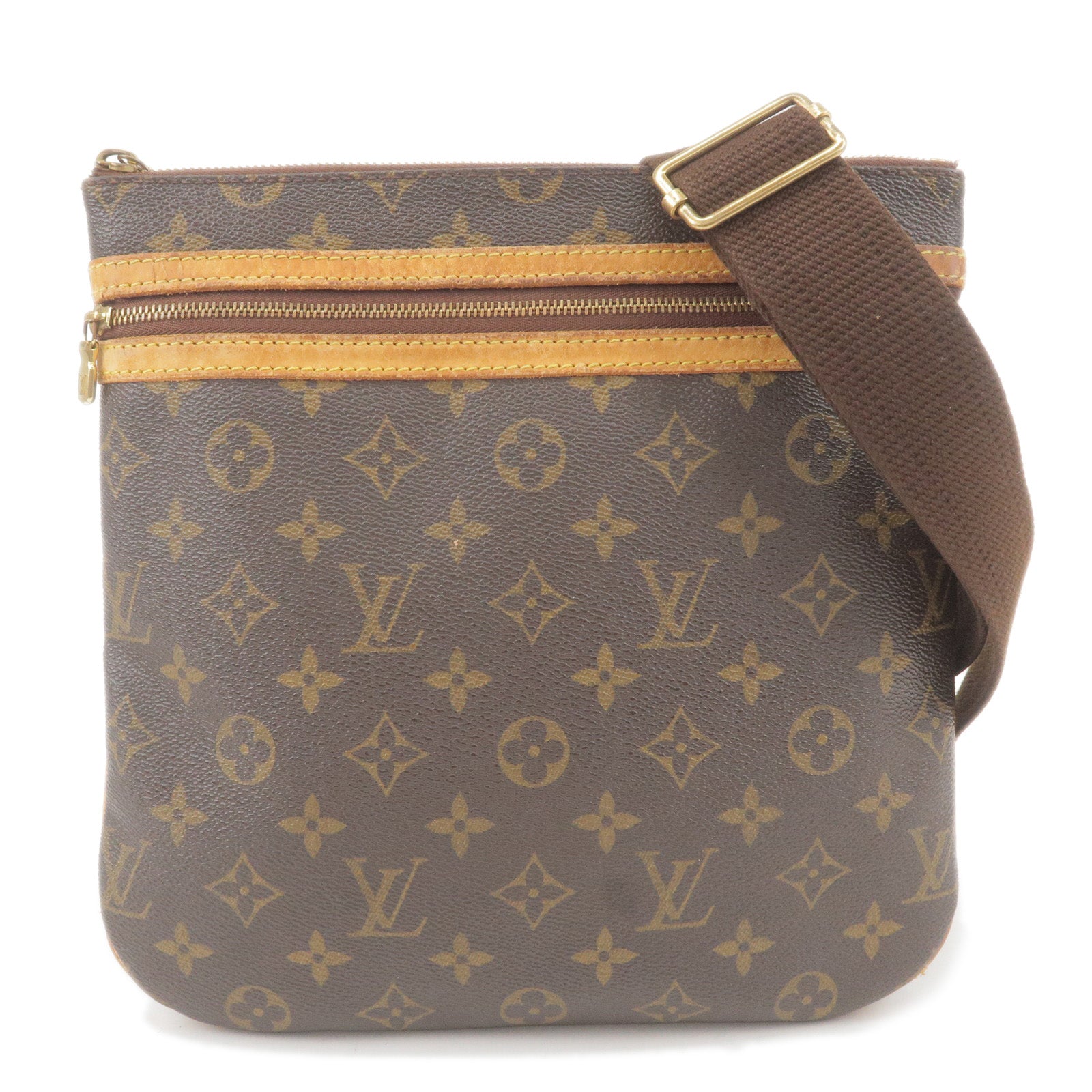 Louis Vuitton Vintage - Damier Azur Pochette Bosphore Bag - Brown