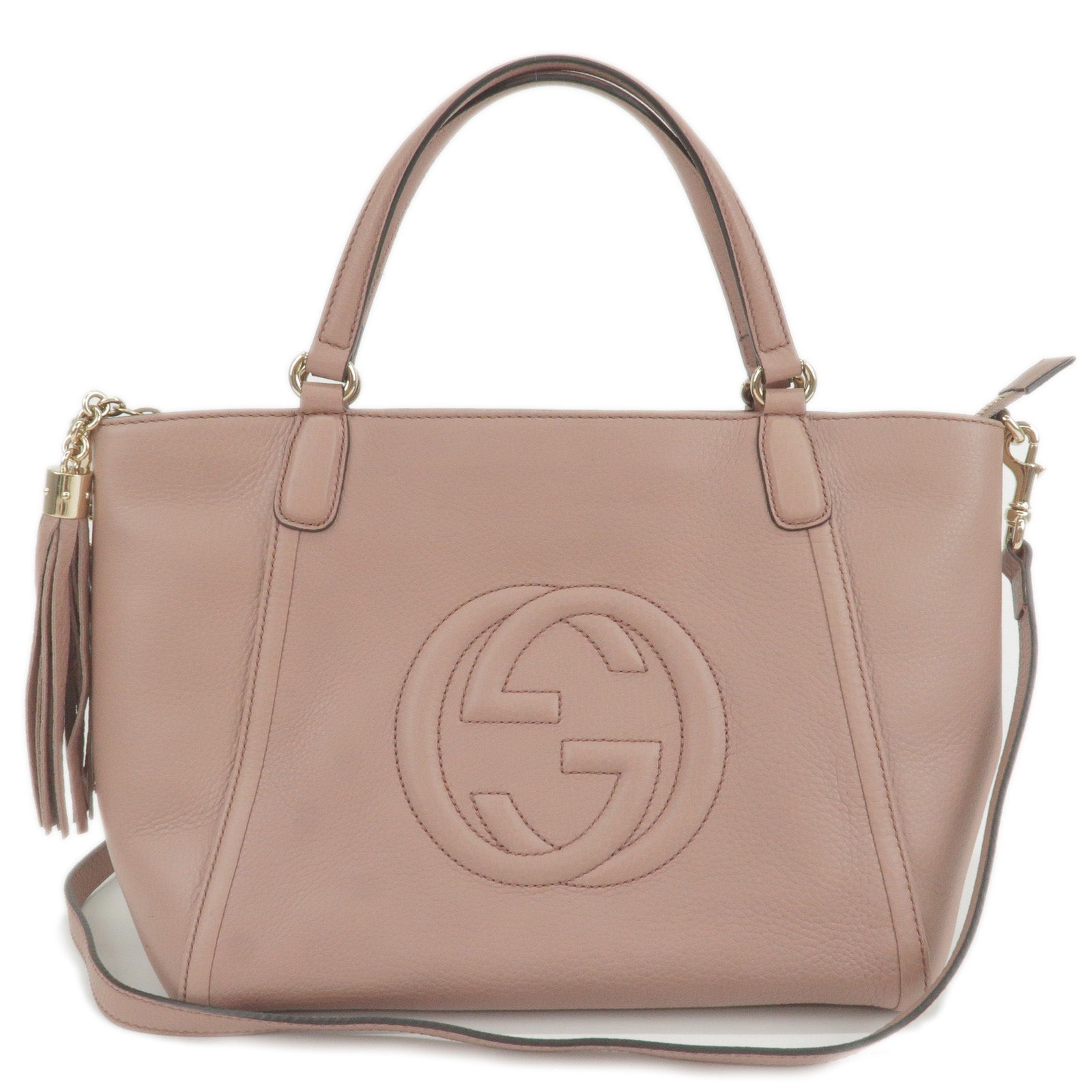 Ophidia leather backpack Gucci Pink in Leather - 25086961