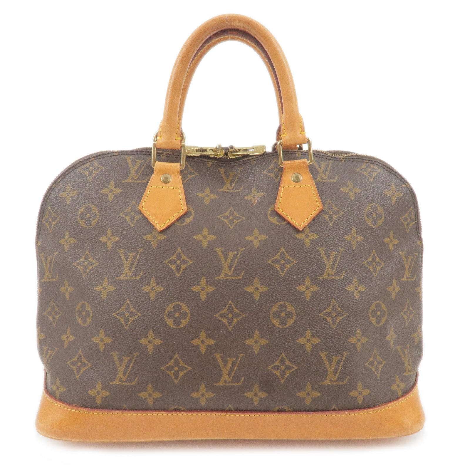 Louis Vuitton Handbag Monogram Alma Brown Canvas Women's M51130 Auction