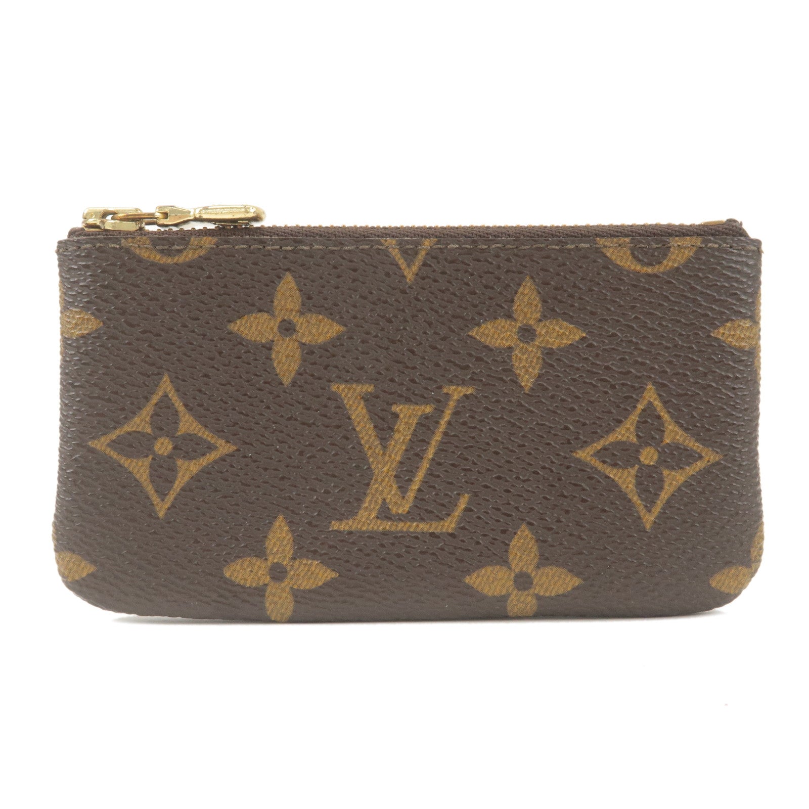 Louis Vuitton Pochette Cles Monogram Orange Black