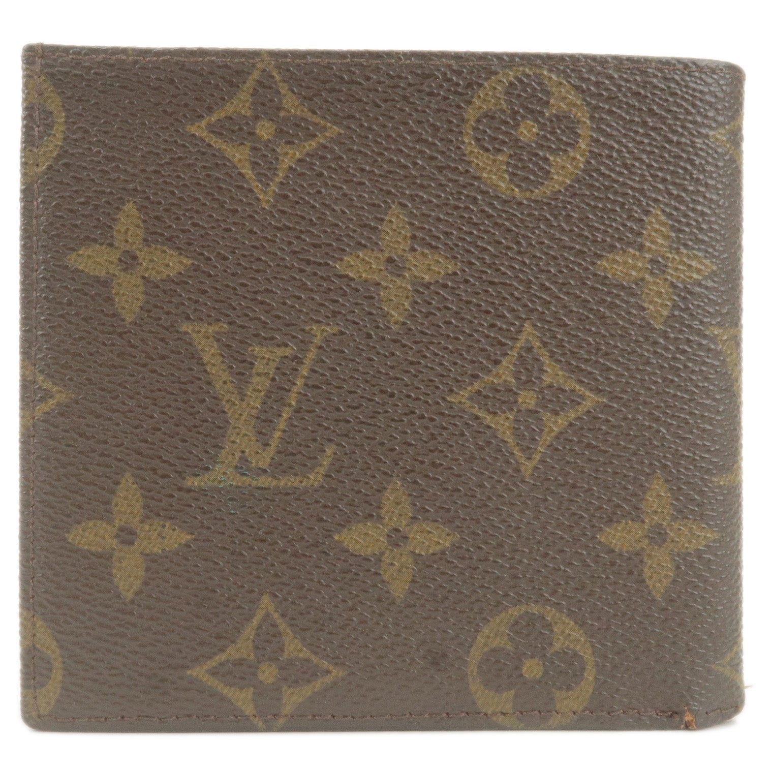 Louis Vuitton Vintage Brown Monogram Canvas Bifold Credit Card