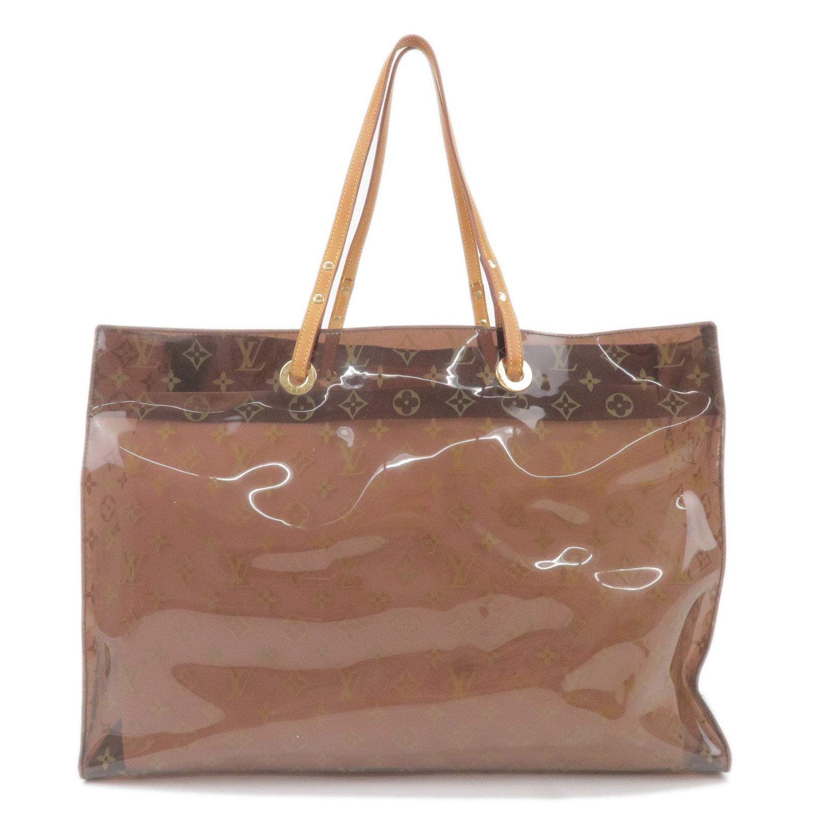 Louis Vuitton Monogram Vinyl Ambre Cruise Cabas PM Bag.  Luxury