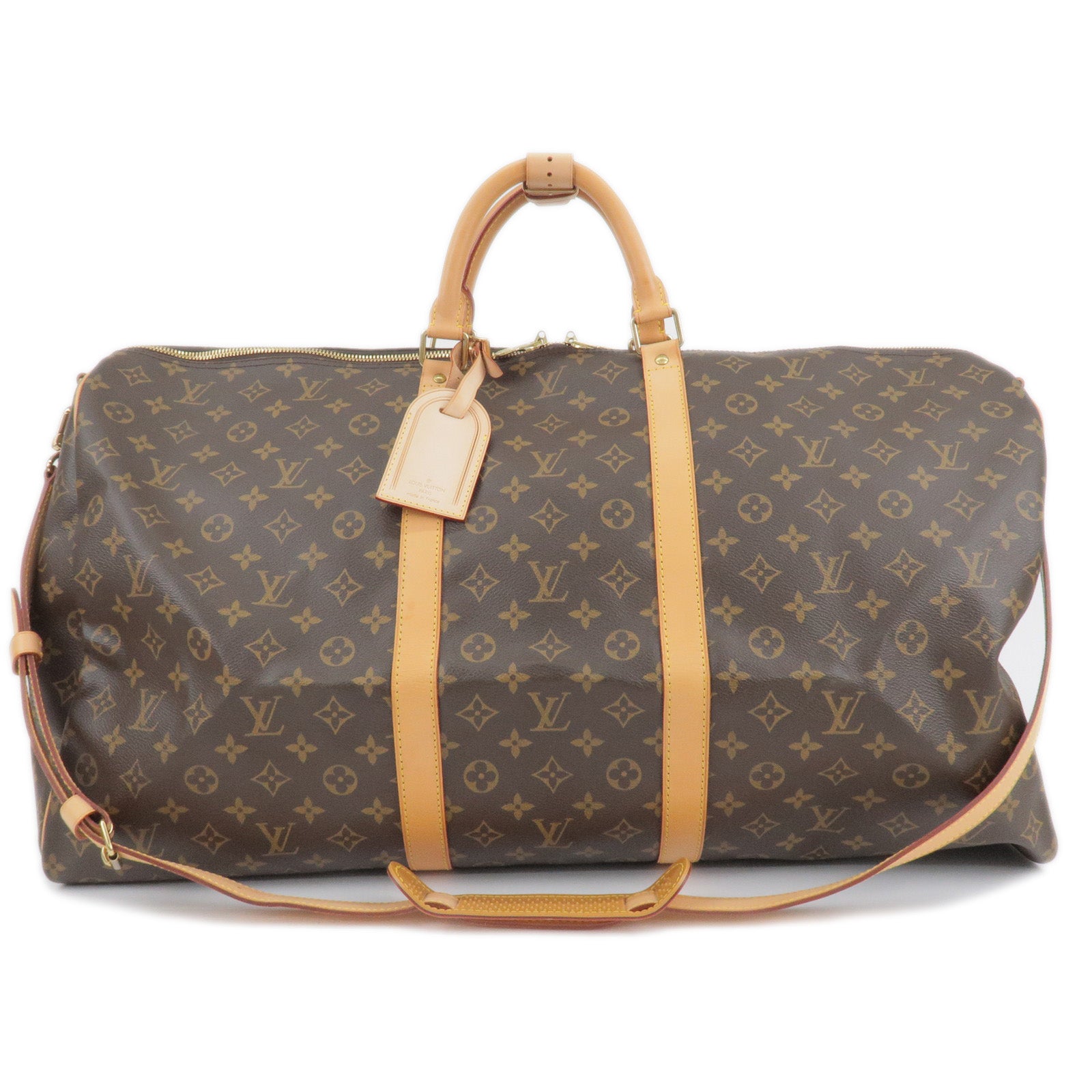 LOUIS VUITTON Louis Vuitton Keepall Bandouliere 60 M41412 Boston Bag  Monogram Shoulder Handbag Brown Leather