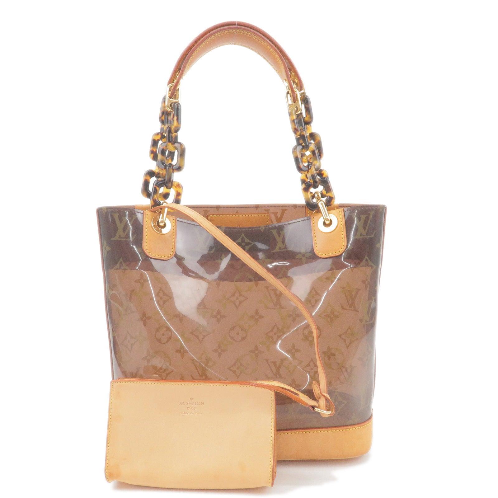 Louis Vuitton Large Clear Monogram Ambre Cabas Cruise GM Tote with