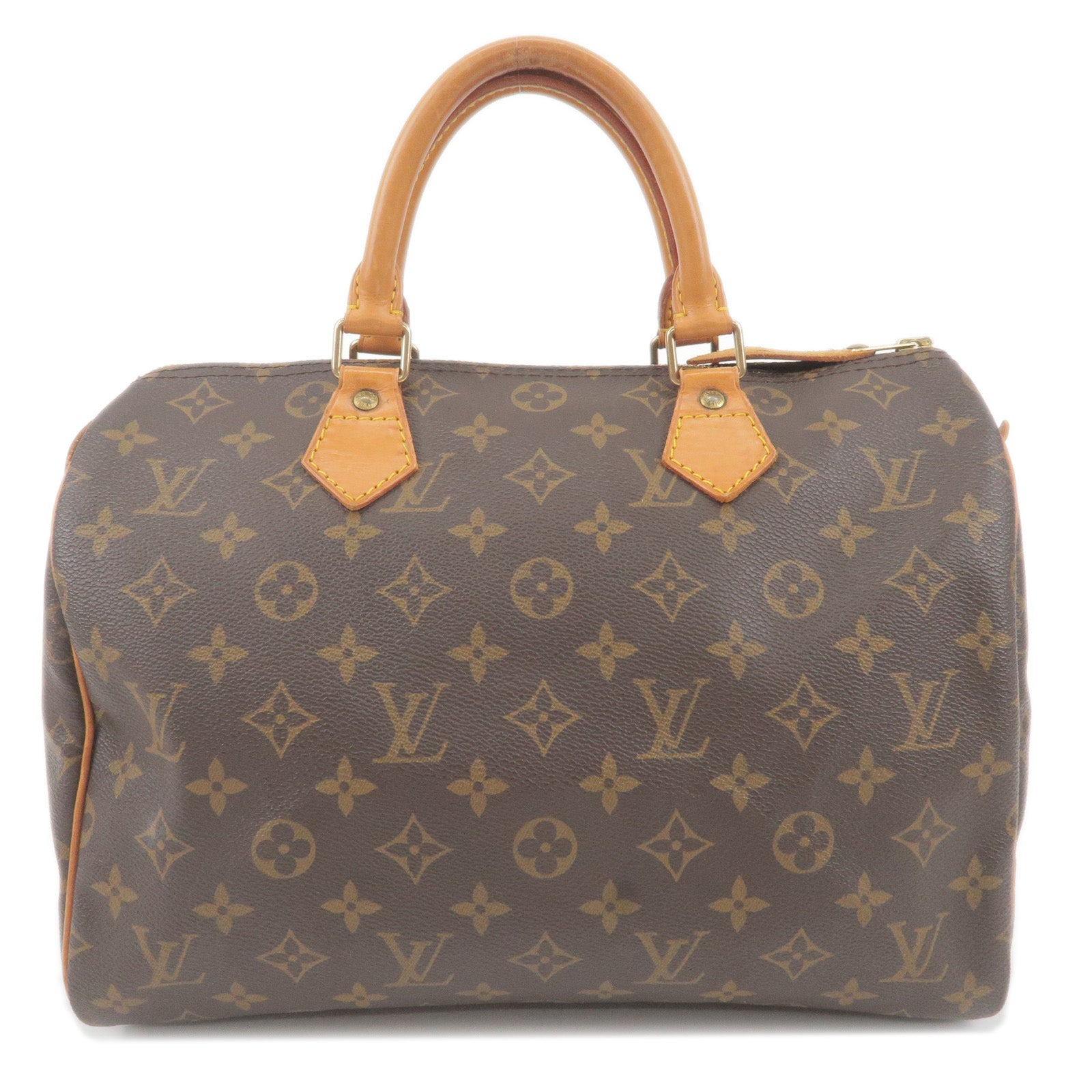 Brown Louis Vuitton Monogram Speedy 30 Boston Bag