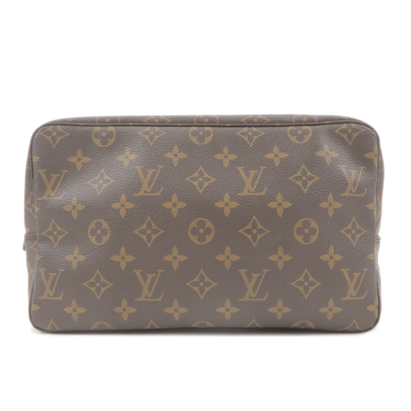 Louis Vuitton Authentic Monogram VERNIS Trousse Cosmetic MM POUCH Clutch  Bag LV