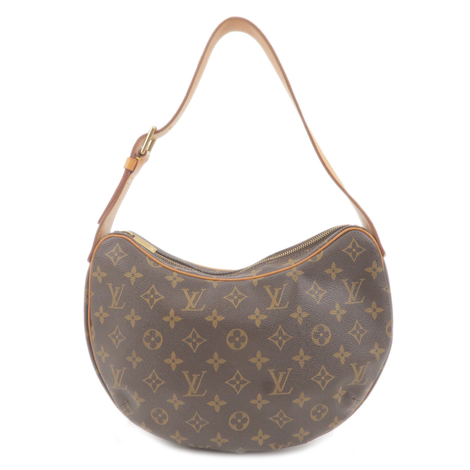 LOUIS VUITTON Croissant GM Monogram Canvas Shoulder Bag Brown-US