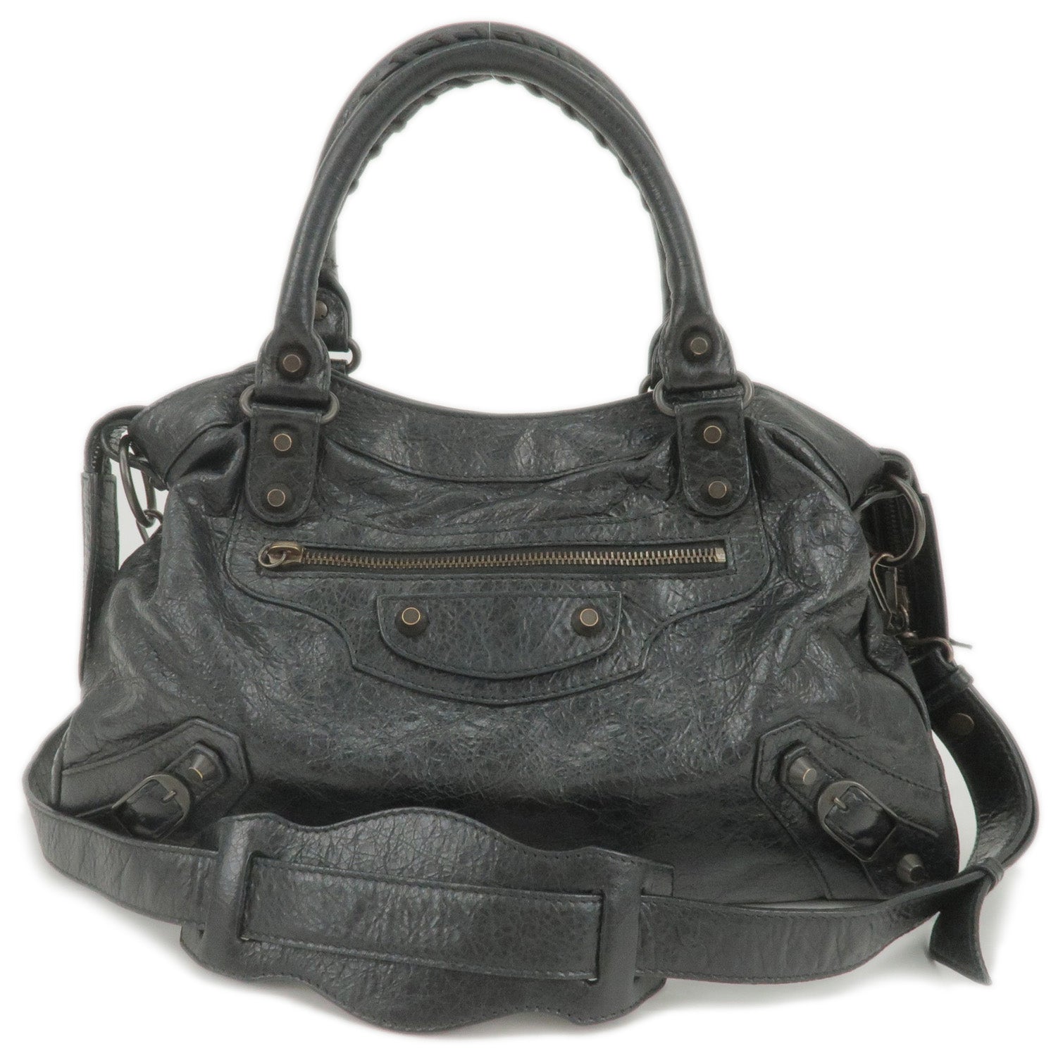 240579 – diesel blue - Bag - Black - 2Way - The - Town - Hand - Leather - medium interwoven shoulder bag Black - BALENCIAGA