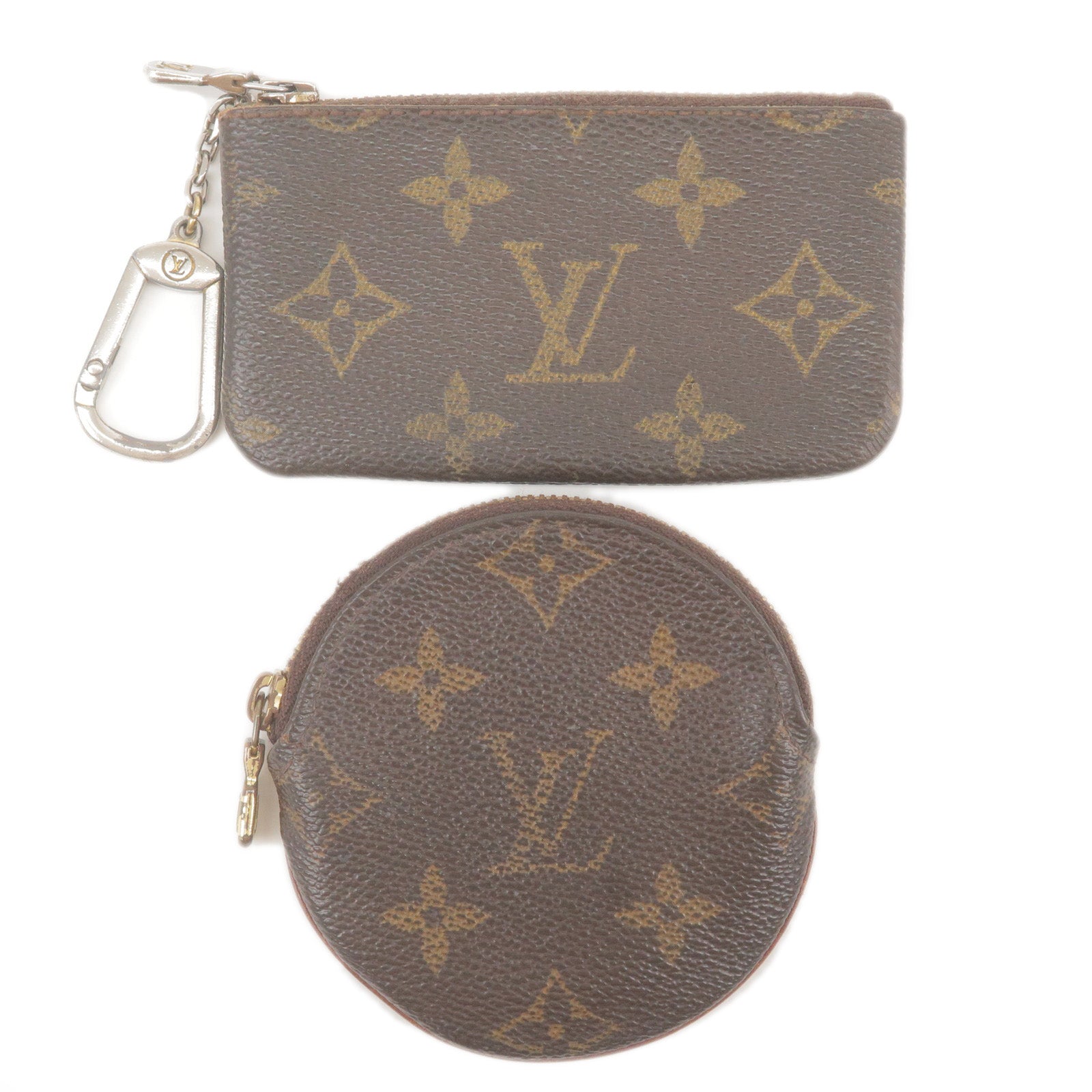 Louis-Vuitton Set-of 3-Pochette-Cles Coin Key Case