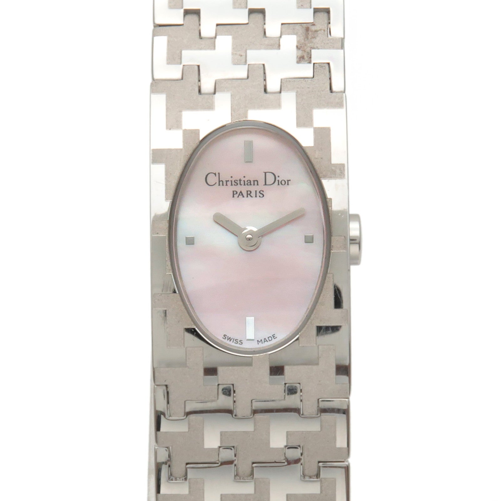 Christian-Dior-Wrist-Watch-Quartz-Stainless-Steel-Pink-D70-100 ...