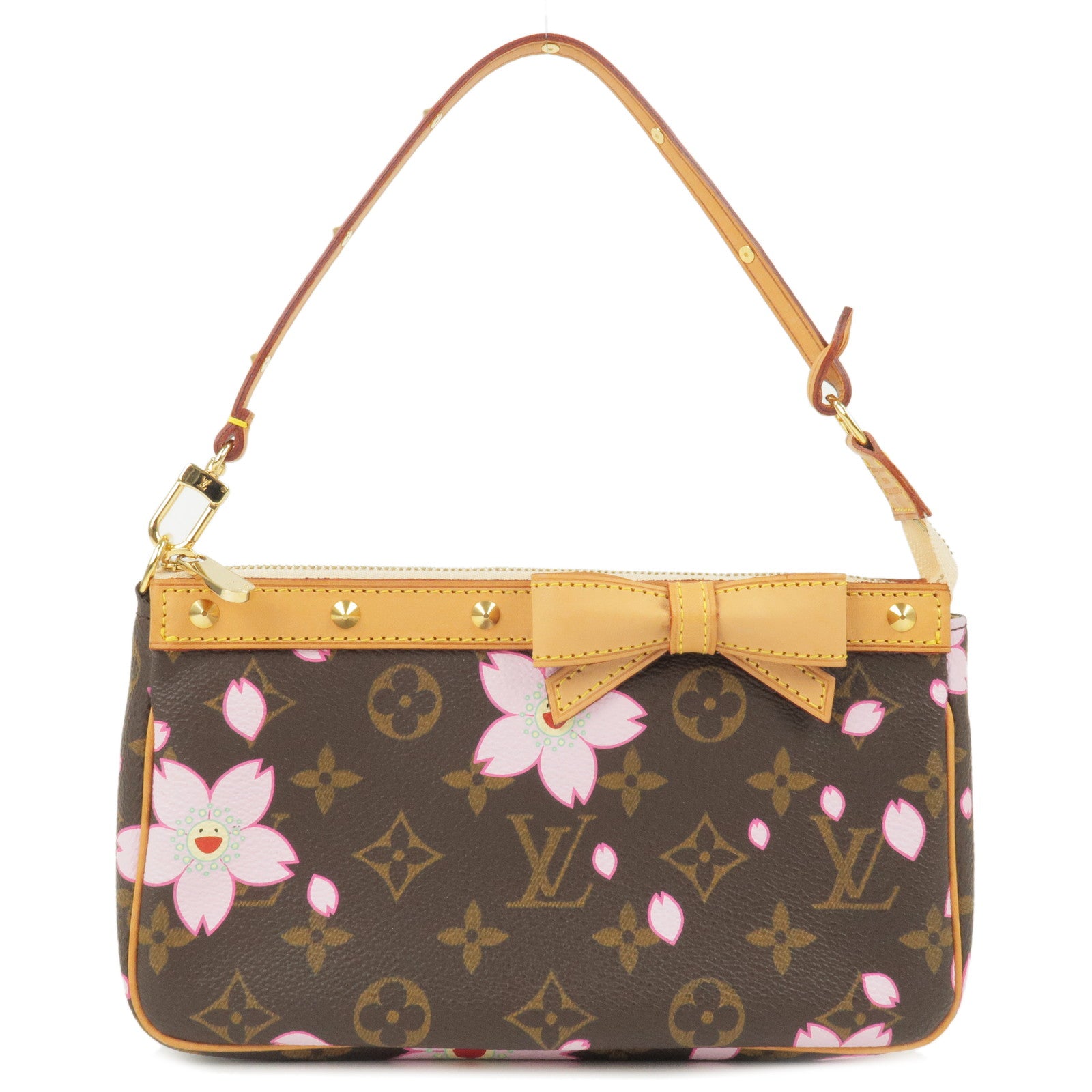 Louis Vuitton Bagatelle Pink Canvas Handbag (Pre-Owned)