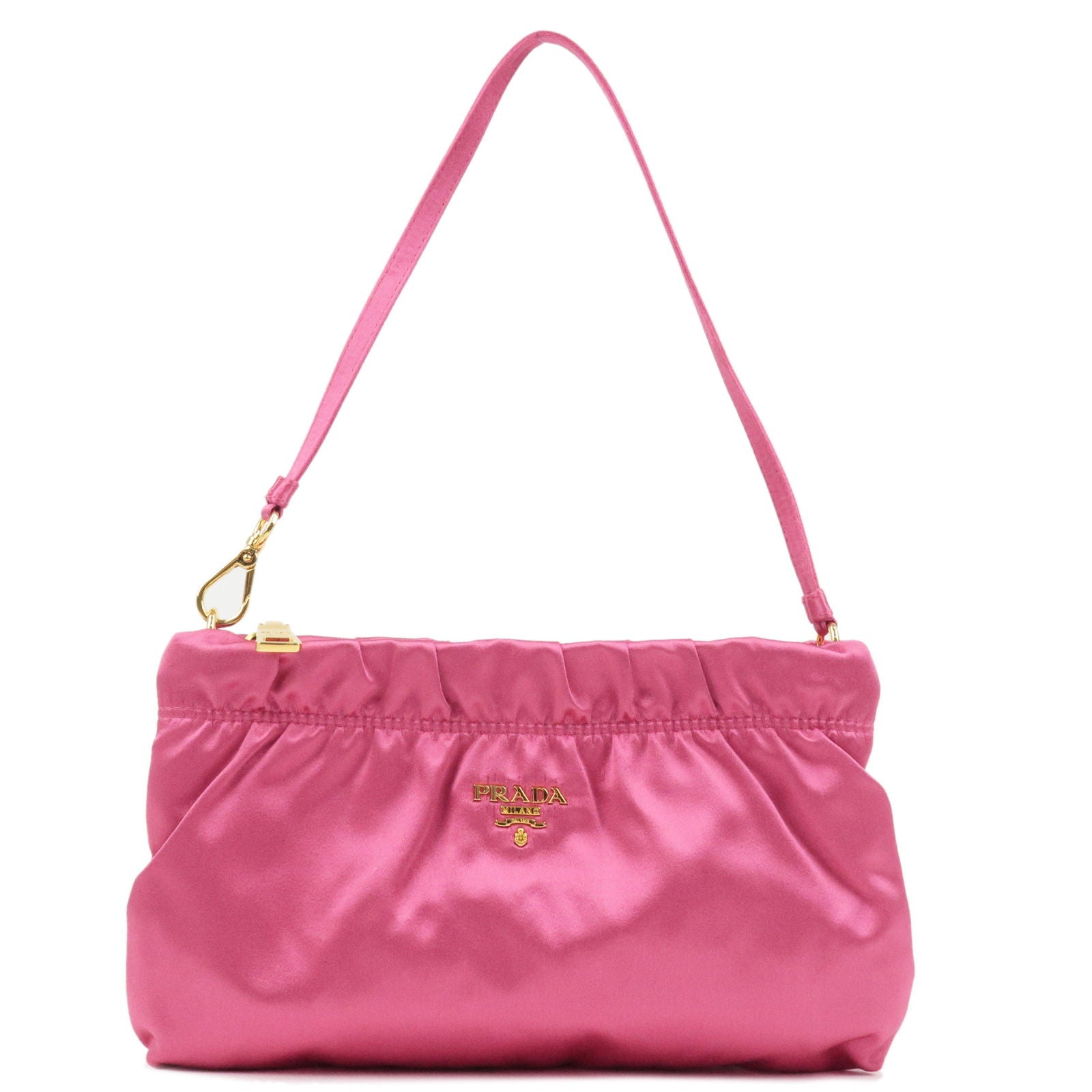 Prada Logo-plaque Shoulder Bag in Pink