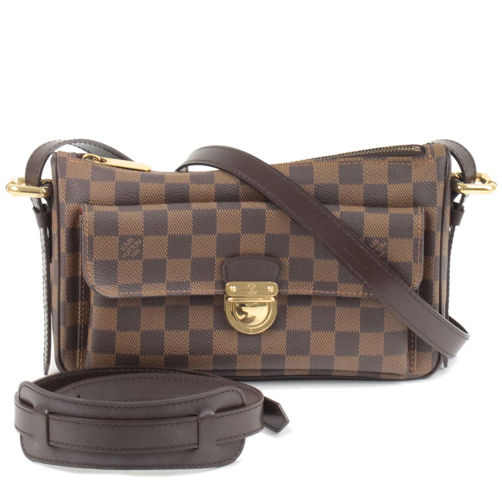 LOUIS VUITTON Damier Ebene Ravello PM Shoulder Bag