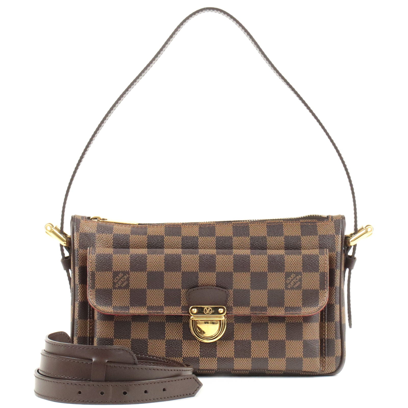 Brown Louis Vuitton Damier Ebene Papillon 30 Shoulder Bag